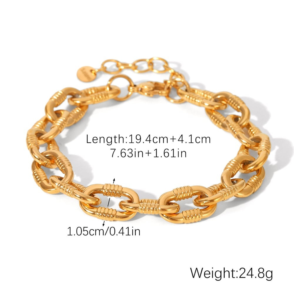 Eloise Gold Tone Chain Bracelet