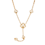 Arabella Gold Tone Clover Drop Necklace
