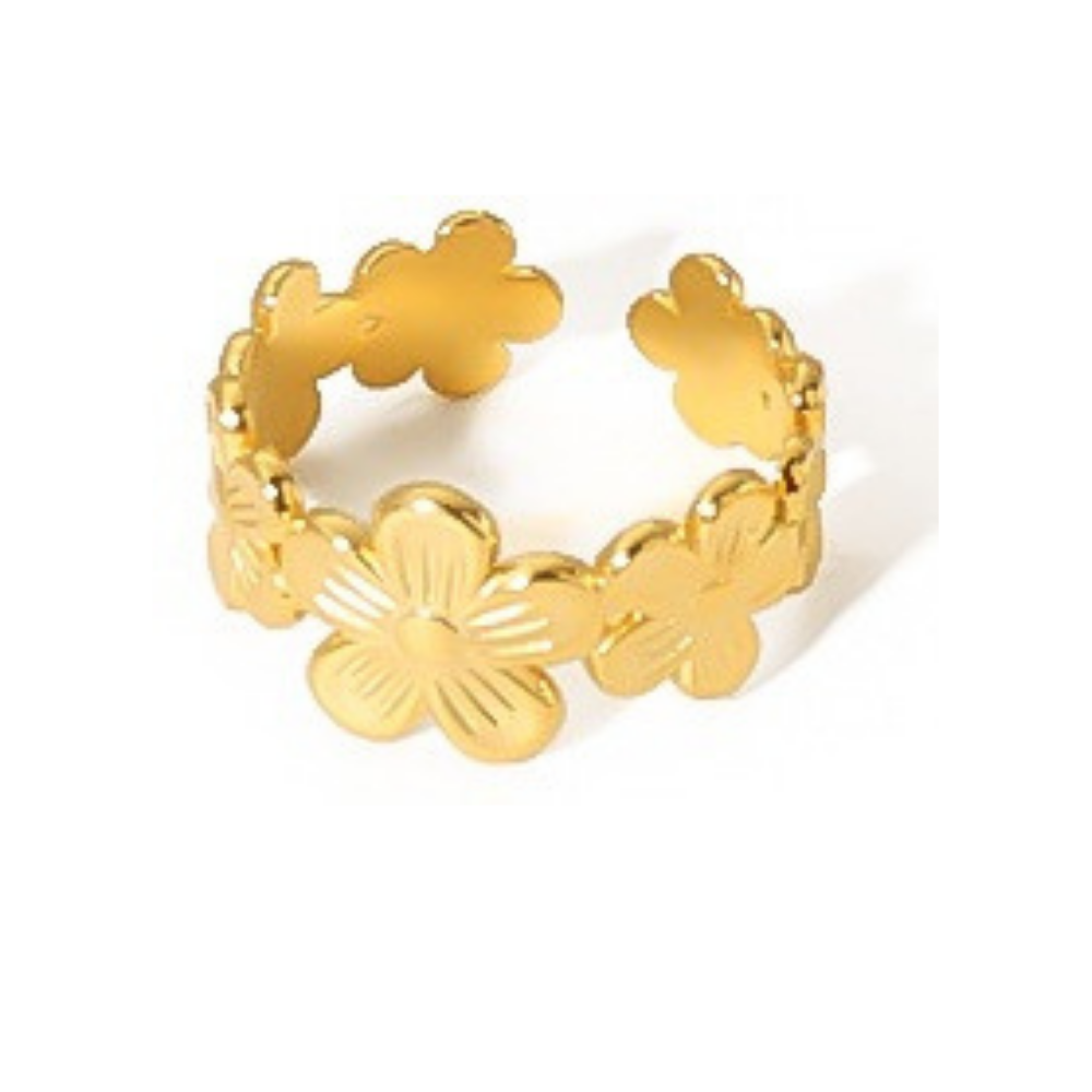 Nora Gold Tone Flower Ring