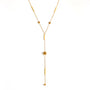 Catalina Gold Tone Flower Drop Necklace