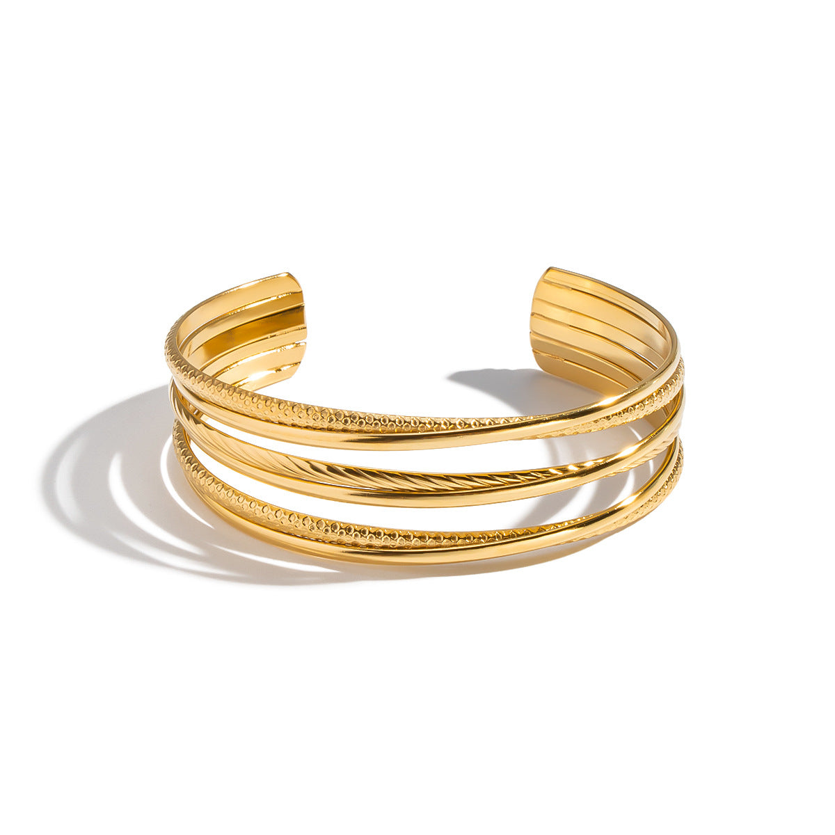 Sloane Gold Tone Cuff Bracelet