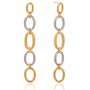 Charlotte Two Tone Drop Earrings