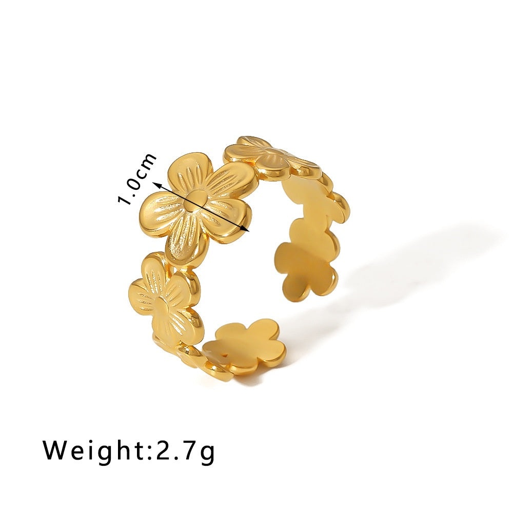 Nora Gold Tone Flower Ring
