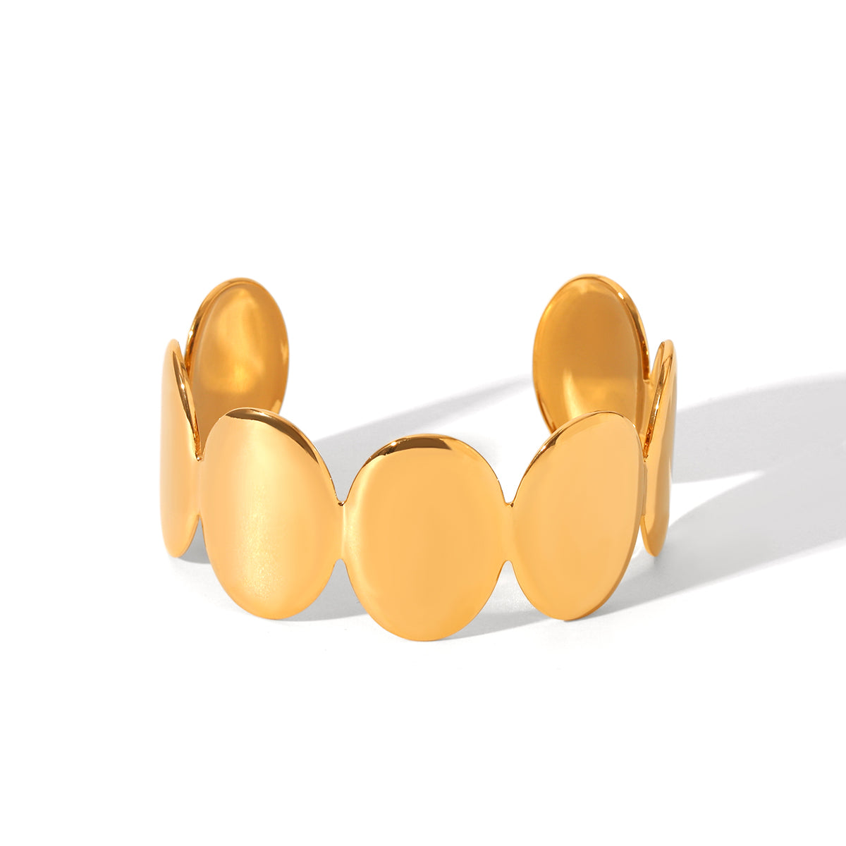 Skylar Gold Tone Statement Cuff Bracelet