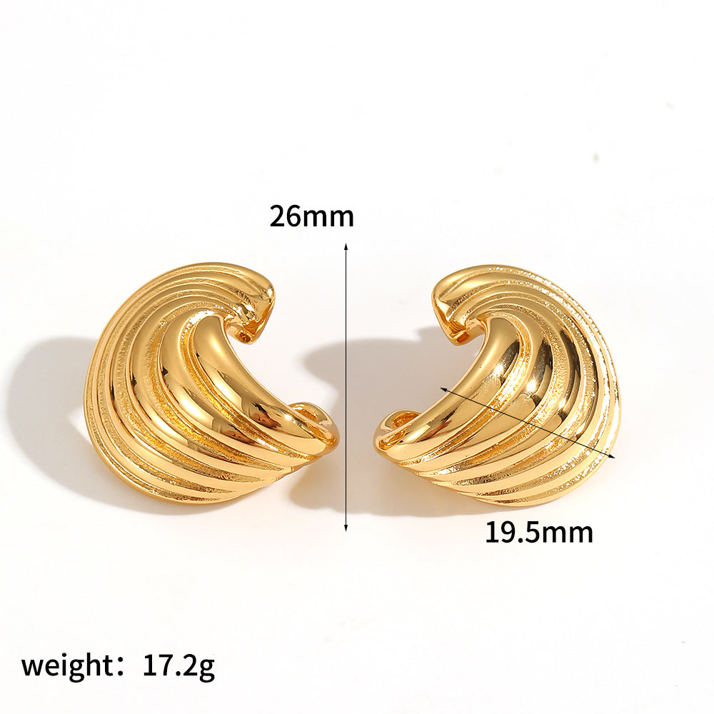 Juliette Gold Tone Stud Earrings