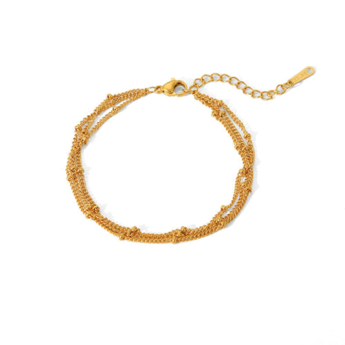 Victoria Gold Tone Layered Bracelet