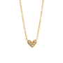 Ember Gold Tone Heart Zircon Necklace