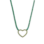 Ailany Green Heart Zircon Necklace