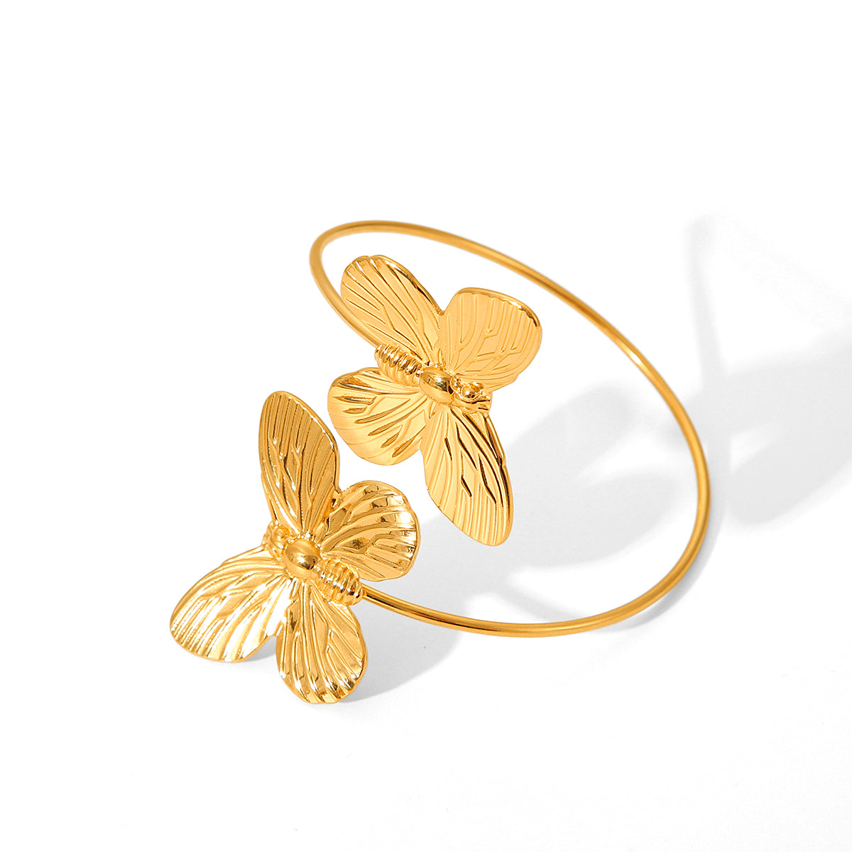 Ailani Gold Tone Butterfly Cuff Bracelet