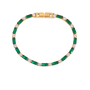 Emerson Gold Tone Green Zircon Bracelet