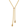 Hailey Gold Tone Droplets Zircon Drop Necklace