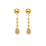 Hailey Gold Tone Droplets Zircon Drop Earrings