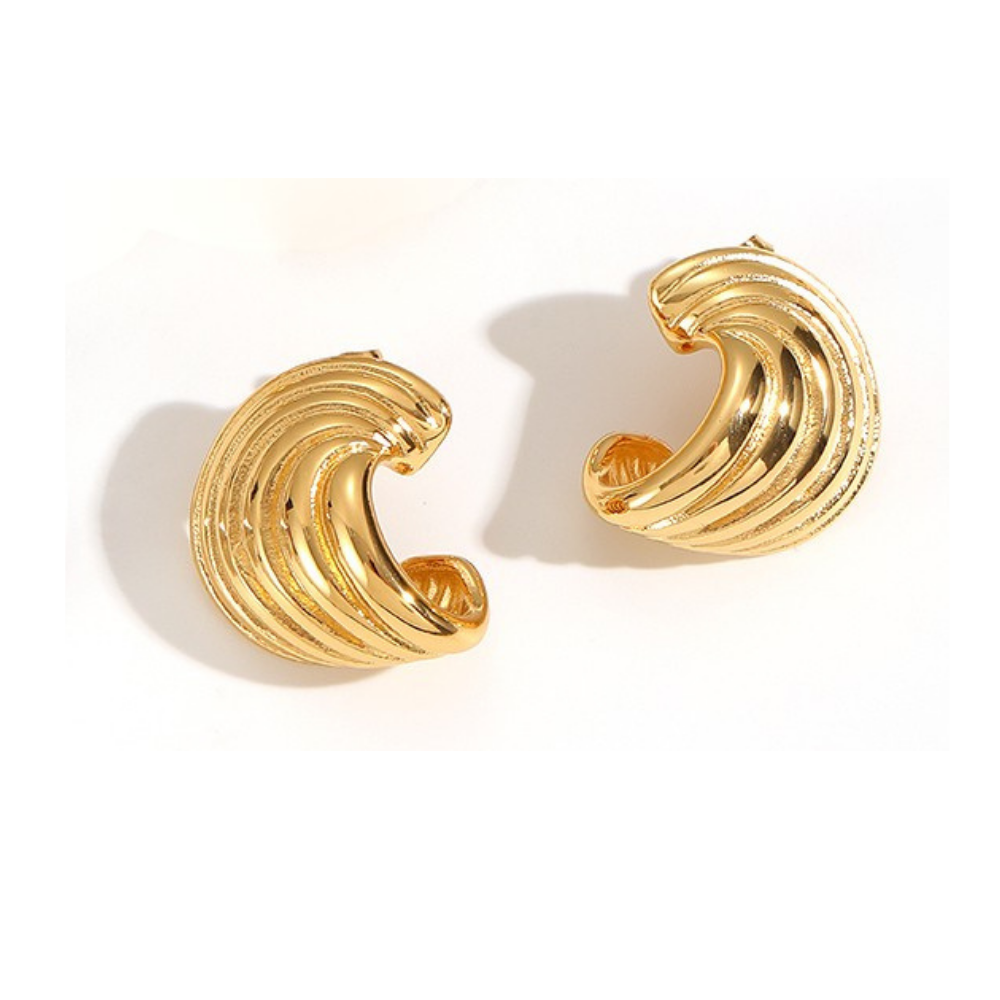 Juliette Gold Tone Stud Earrings