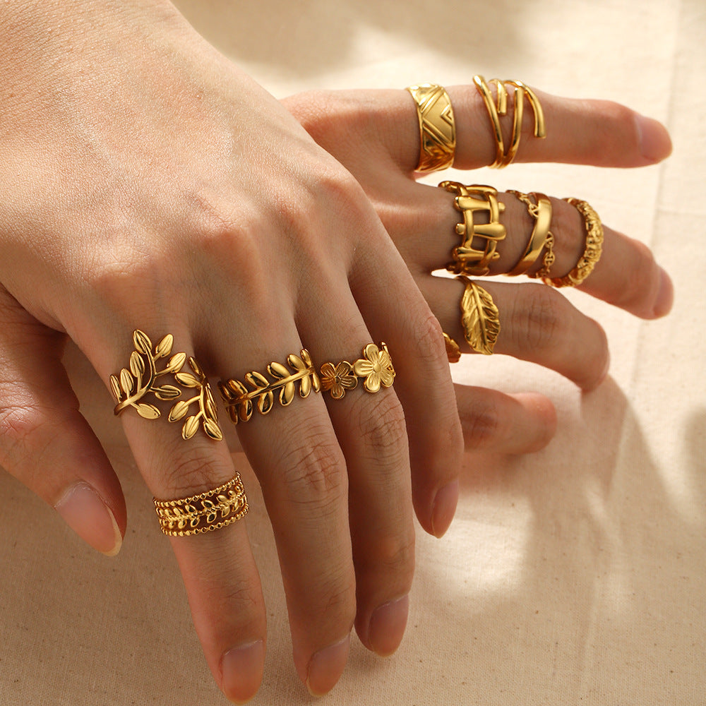 Nora Gold Tone Flower Ring