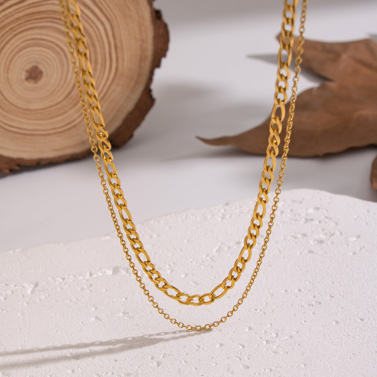 Kaia Gold Tone Layered Necklaces