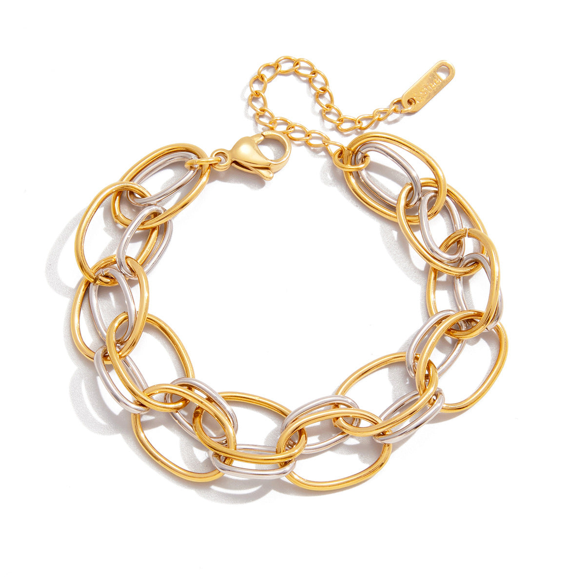 Melanie Two Tone Chain Bracelet