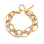 Melanie Two Tone Chain Bracelet