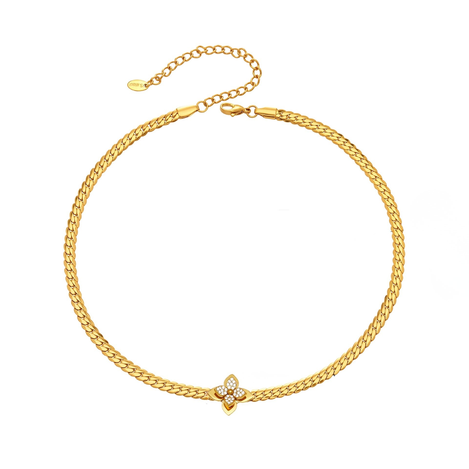 Maeve Mae Gold Flower Zircon Necklace