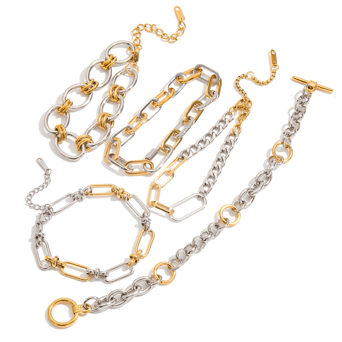 Esther Two Tone Chain Bracelet