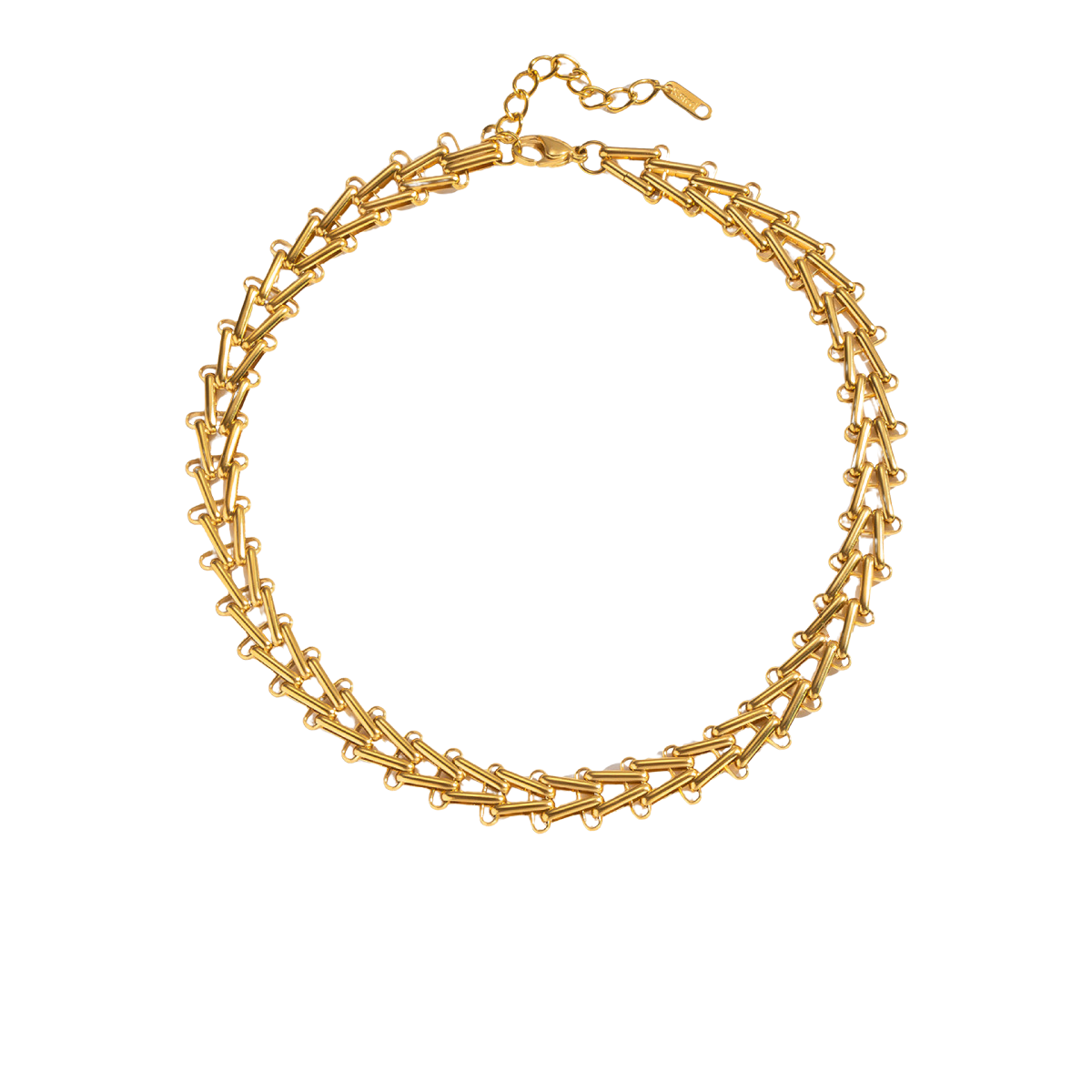 Bella Gold Tone Thick Chain Necklace