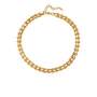 Bella Gold Tone Thick Chain Necklace