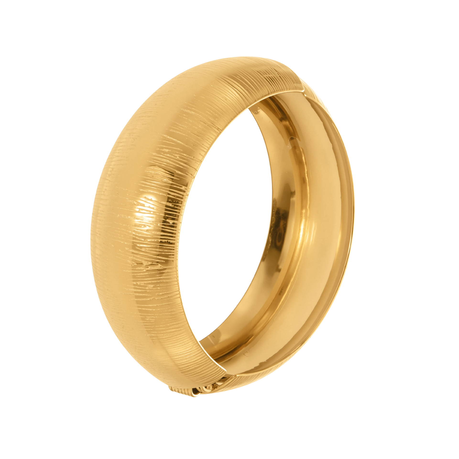 Savannah Lei Gold Tone Statement Bangle