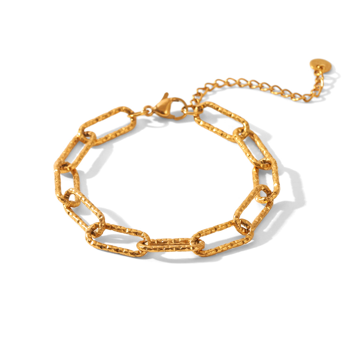 Daisy Gold Tone Chain Bracelet