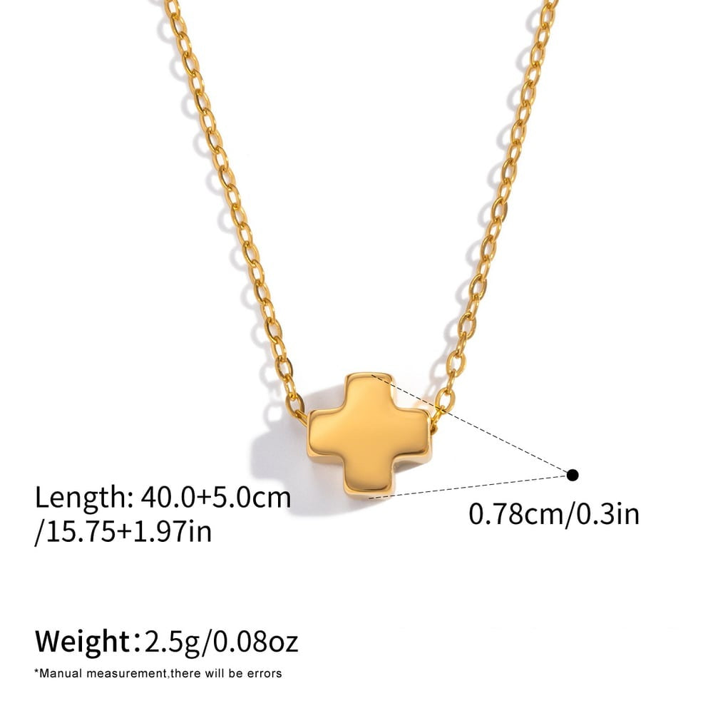 Isla Gold Tone Cross Necklace