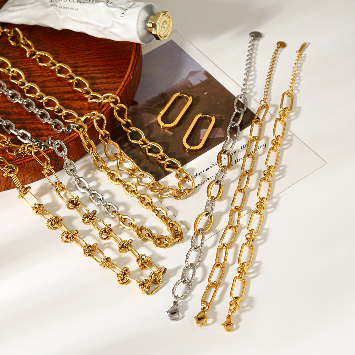 Vivian Gold Tone Chain Necklace