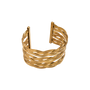 Lucia Gold Tone Interwoven Bangle