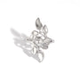 Aria Silver Tone Leaves Ring
