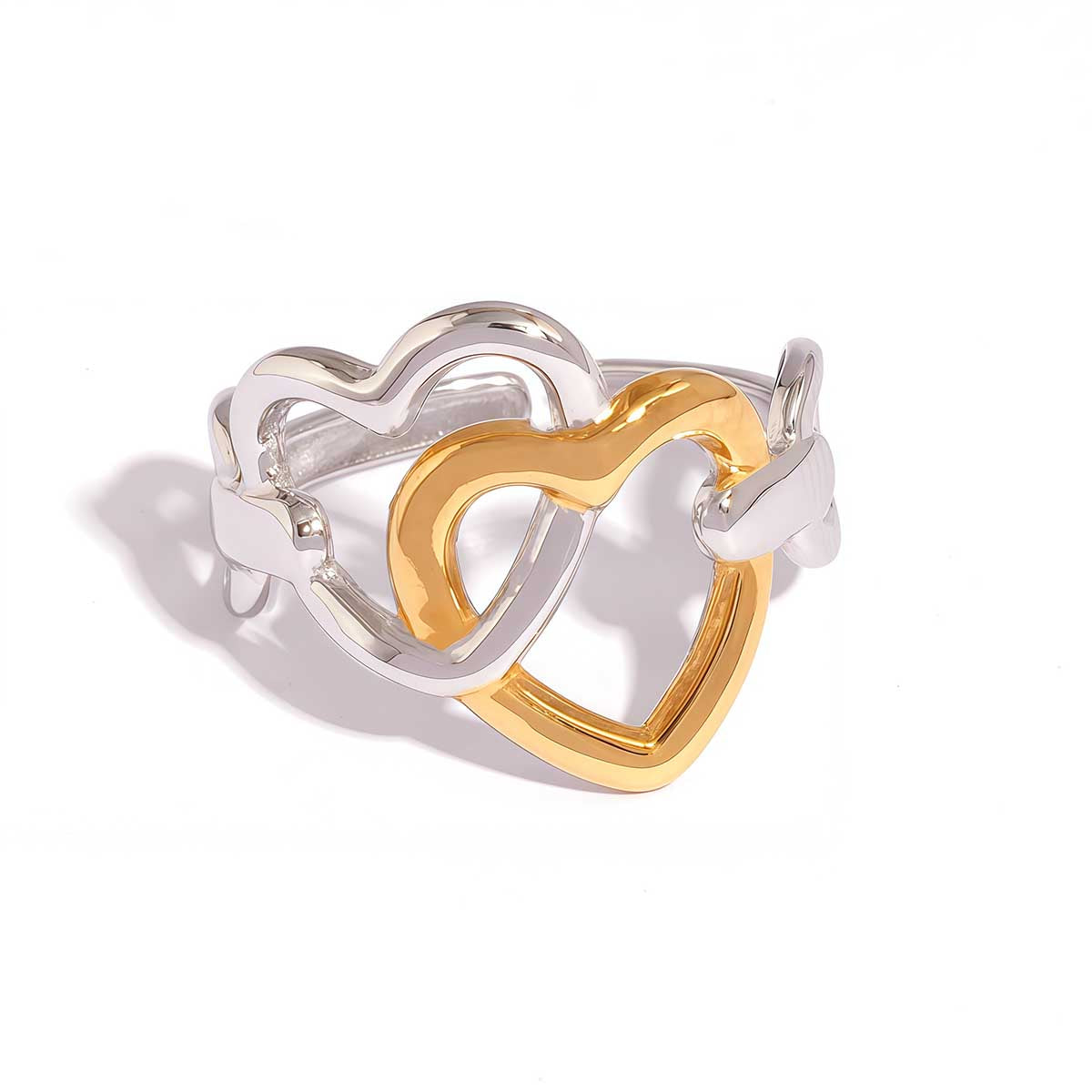 Aurora Two Tone Heart Ring