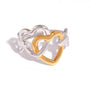 Aurora Two Tone Heart Ring