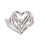 Emily Silver Tone Heart Ring