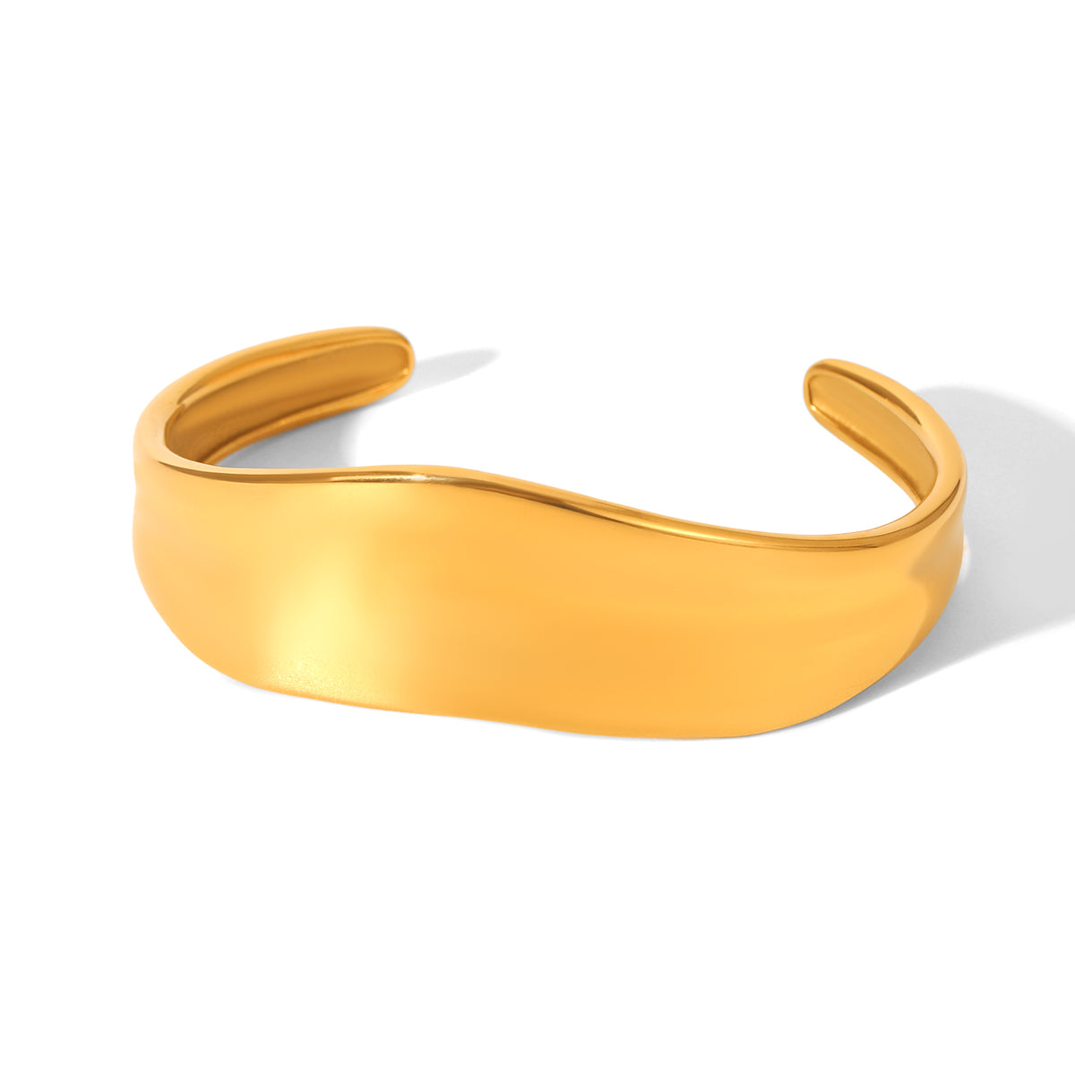 Evangeline Gold Tone Cuff Bracelet