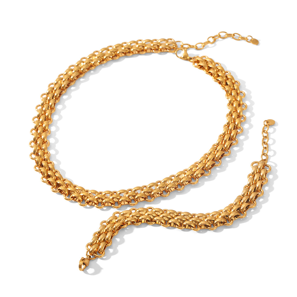 Lucy Gold Tone Chain Necklace