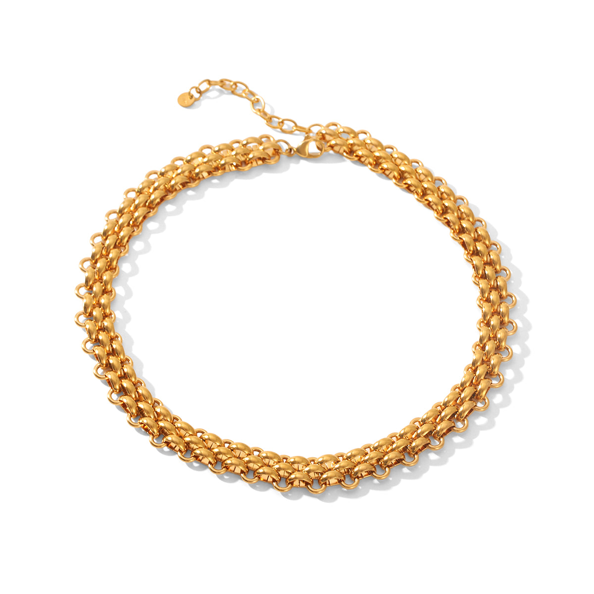 Lucy Gold Tone Chain Necklace
