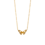 Oaklynn Gold Tone Butterfly Zircon Necklace