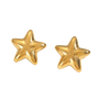 Athena Gold Tone Stars Earrings