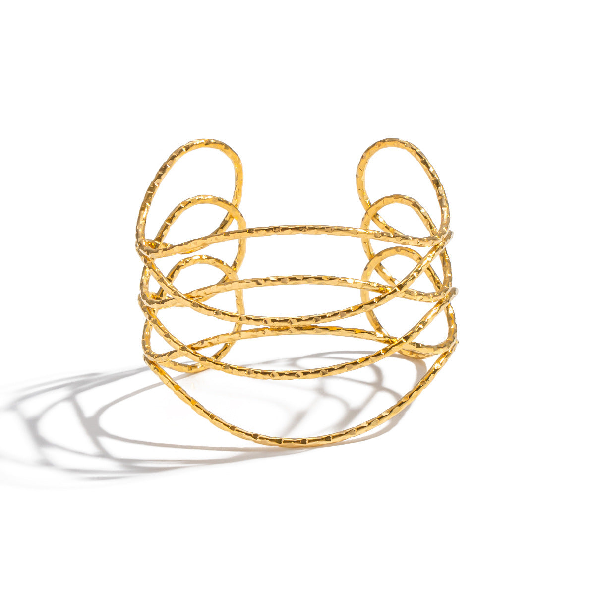 Rylee Gold Tone Cuff Bracelet