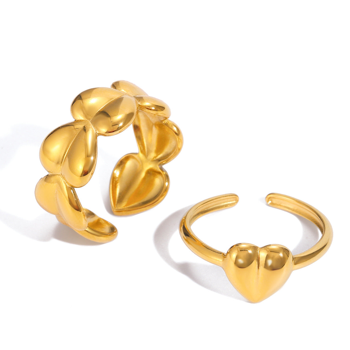 Nova Gold Tone Heart Ring