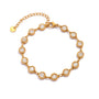 Breille Gold Tone Zircon Bracelet