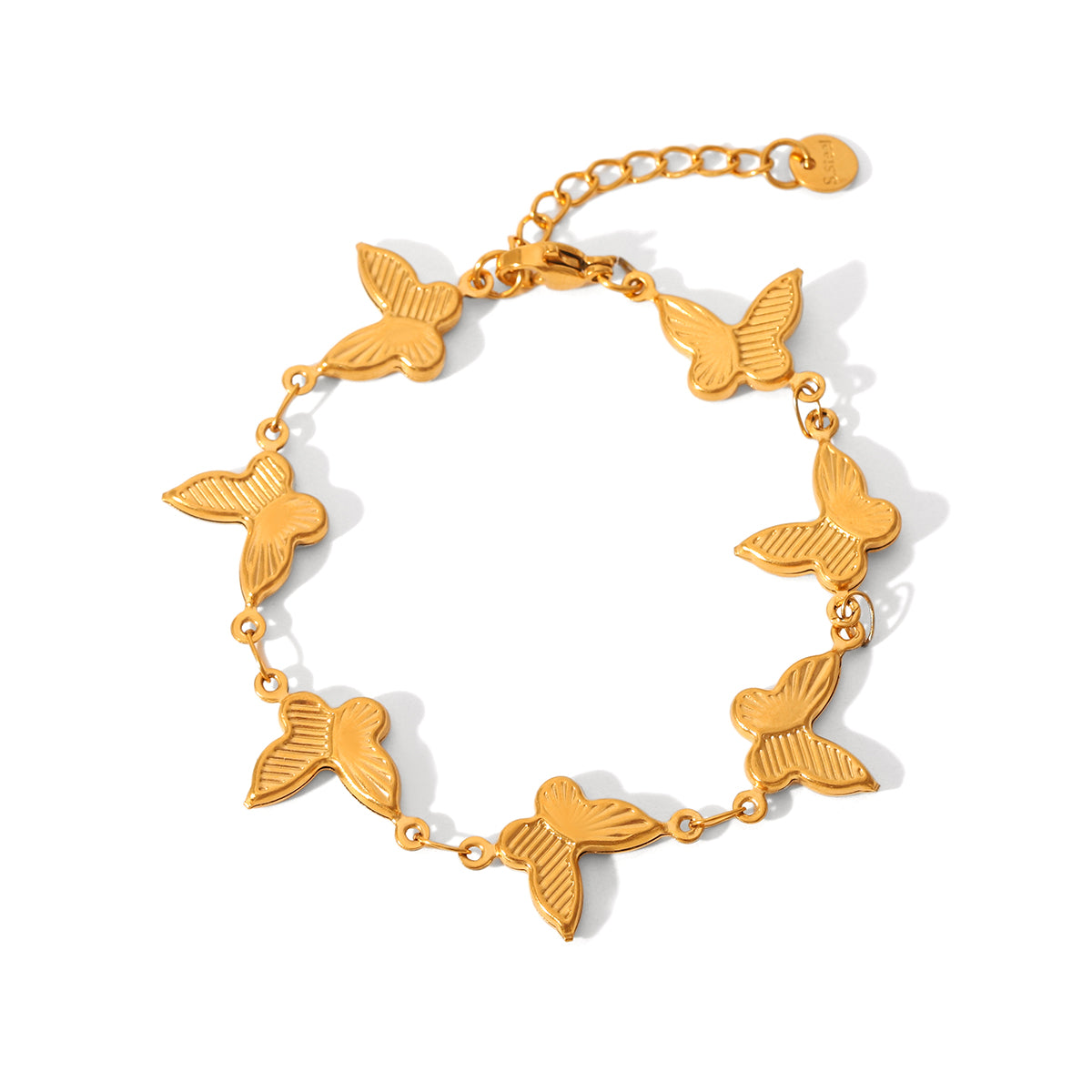 Naomi Gold Tone Butterfly Bracelet