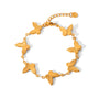 Naomi Gold Tone Butterfly Bracelet