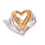 Emily Two Tone Heart Ring