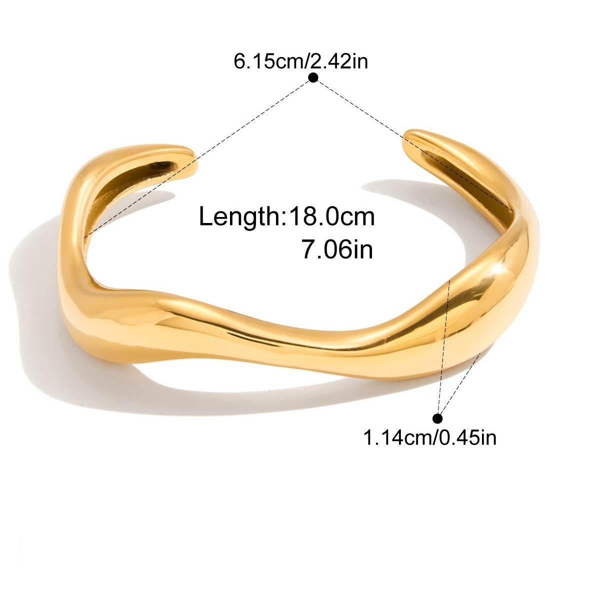 Josie Gold Tone Statement Cuff Bracelet