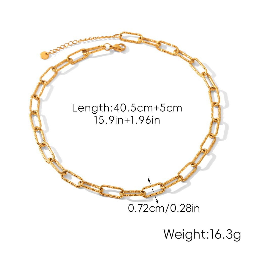 Daisy Gold Tone Chain Necklace