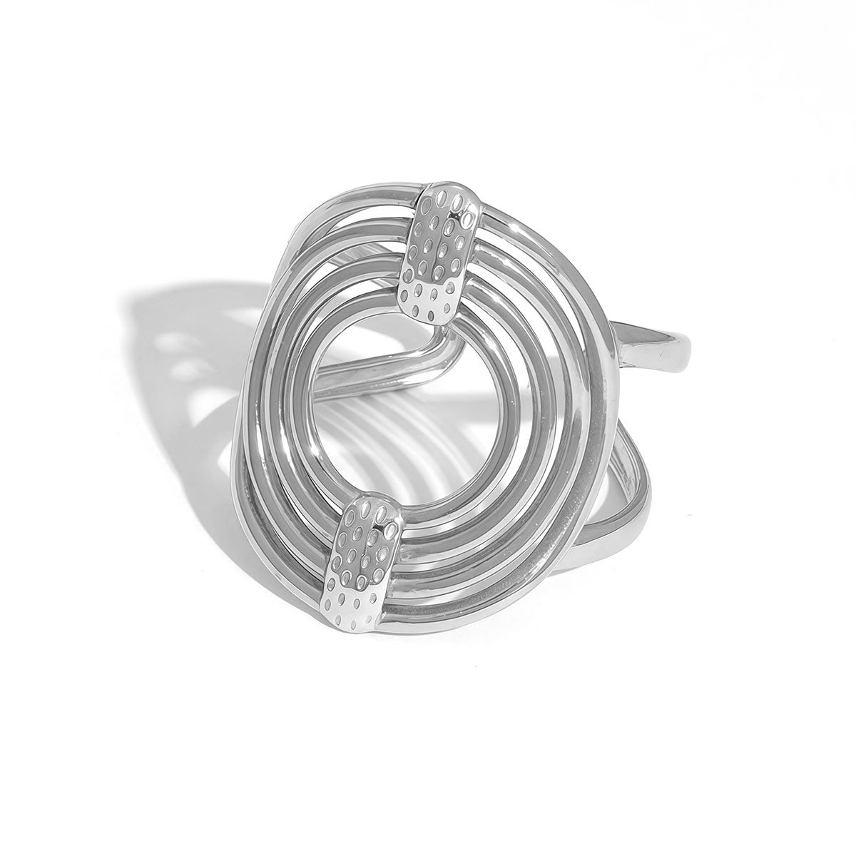 Celeste Silver Tone Statement Ring