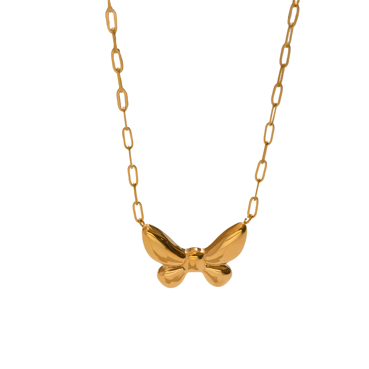 Bailey Gold Tone Butterfly Chain Necklace