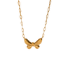 Bailey Gold Tone Butterfly Chain Necklace